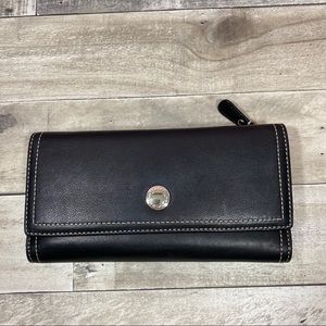 COACH Trifold Wallet With Checkbook Insert!
